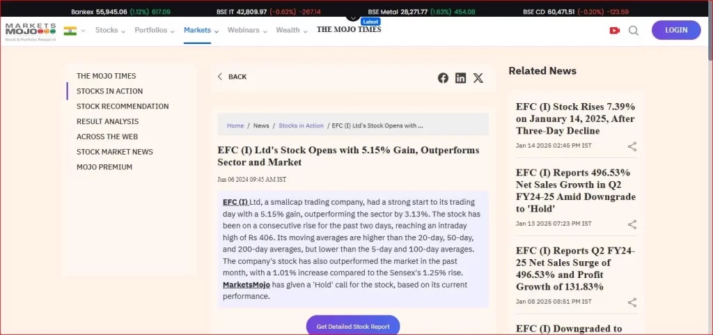 EFC-I-Ltds-Stock-Opens-with-5.15-Gain-Outperforms-Sector-and-Market