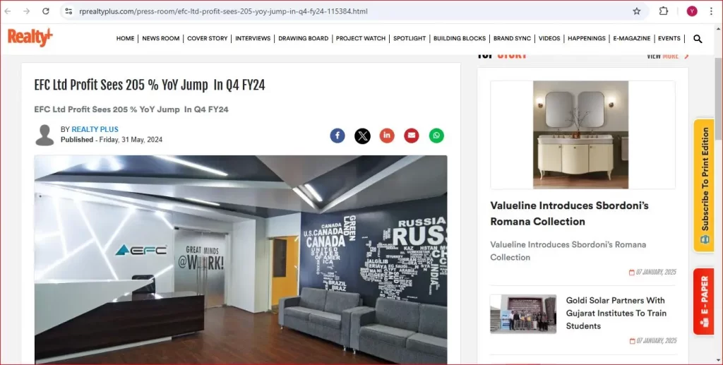 EFC-Ltd-Profit-Sees-205-YoY-Jump-In-Q4-FY24