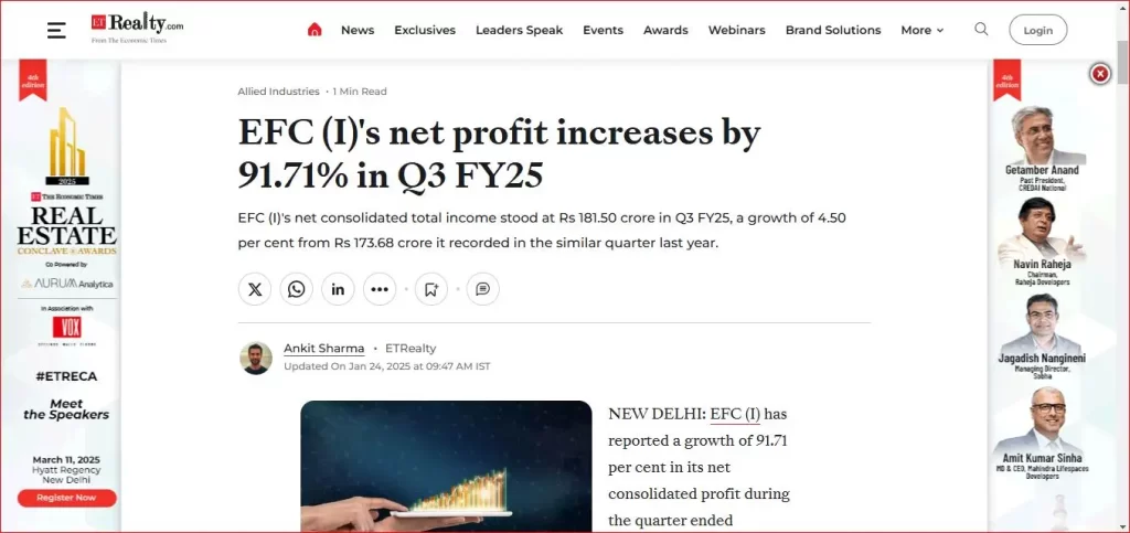 EFC-Is-net-profit-increases-by-91.71-in-Q3-FY25